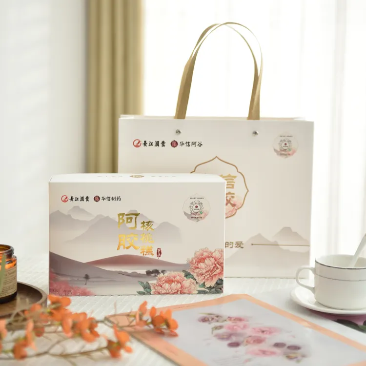 阿胶糕纯手工熬制开袋即食纯正500克水果口味礼盒装精选