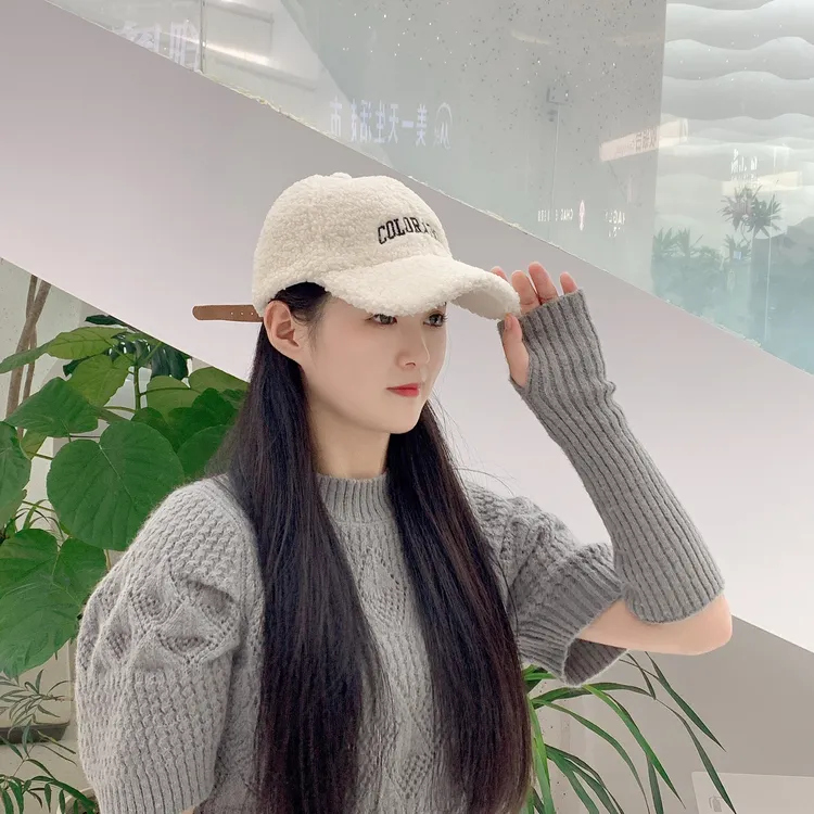 时尚网红针织百搭韩版休闲潮流加绒毛绒加厚ins保暖日系秋冬季帽