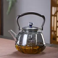 滤之缘耐热玻璃星空莲花壶茶壶大容量加厚家用煮水手工复古泡壶