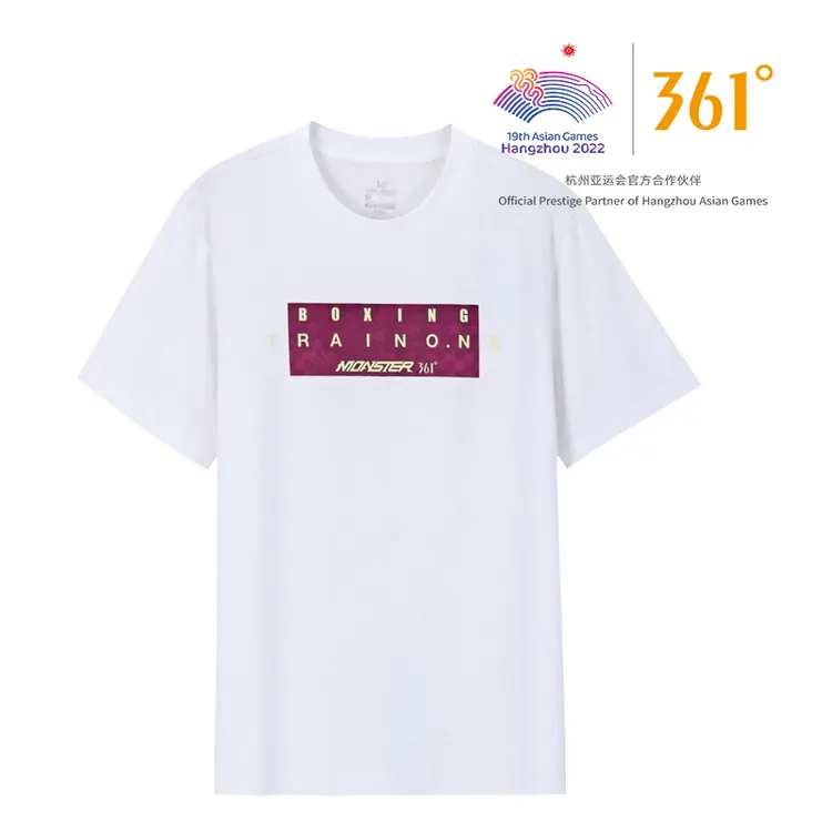 1119-361°男夏季短T恤运动时尚休闲情侣印花T恤衫男款2024短袖