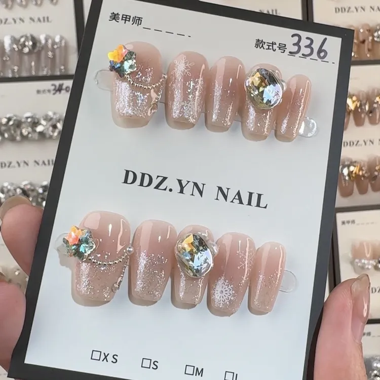336纯手工美甲穿戴甲（送5件套工具包）