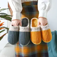 慈溪棉拖鞋情侣春秋冬天居家用室内防滑家居女士保暖冬季毛毛绒男