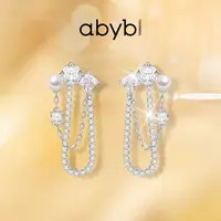ABYBCHARMING 铜合金耳饰 月光剧场耳环小众设计感高级感轻奢ins