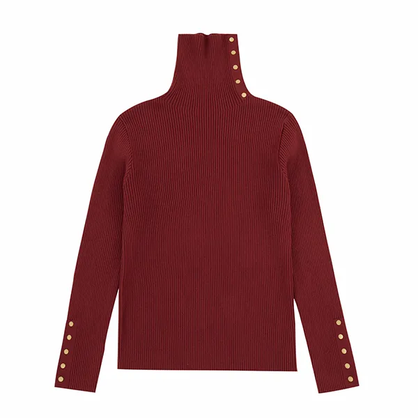 【芳芳惊喜】高领毛衣女加厚堆堆领打底衫秋冬新款翻领针织衫T999