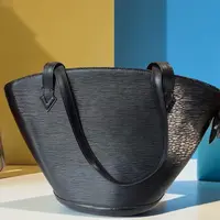 95新 LouisVuitton/路易威登  黑色水波纹托特  1033 2058 