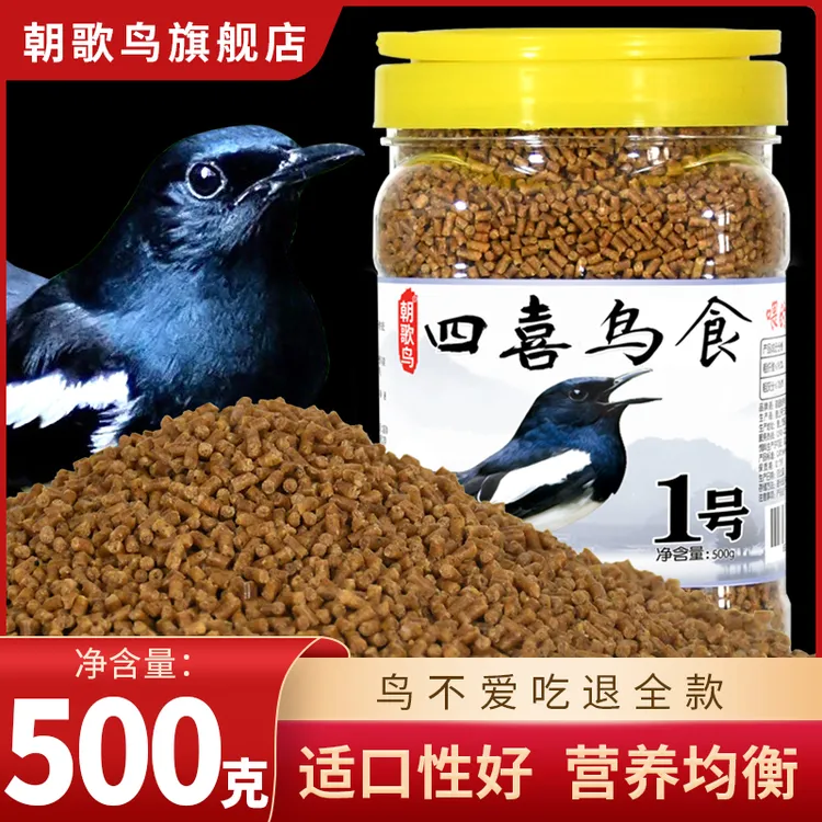 朝歌鸟四喜鸟食喜鹊伯劳四喜专用鸟饲料壮膘日常料长尾四喜鸟饲料