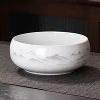 大号陶瓷茶洗功夫茶具茶道配件茶洗水洗笔洗水盂洗茶杯碗
