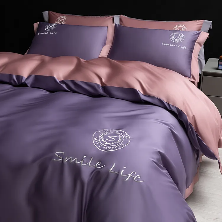 高档A类新疆长绒棉四件套全棉纯棉100%床单被套简约轻奢床上用品4