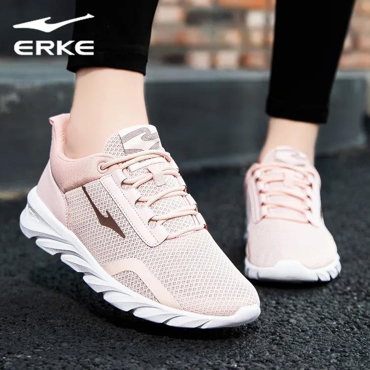 鸿星尔克女鞋运动鞋官方正品2025新款网面女士超轻百搭潮流跑步鞋