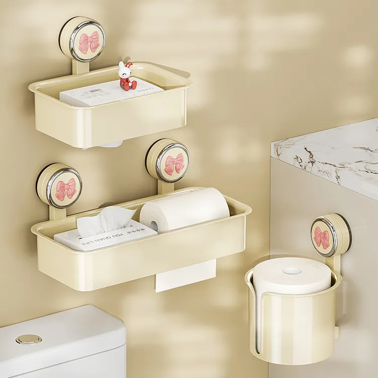 吸盘卫生间厕纸盒厕所洗手间手纸置物架壁挂免打孔纸巾盒抽卷纸架