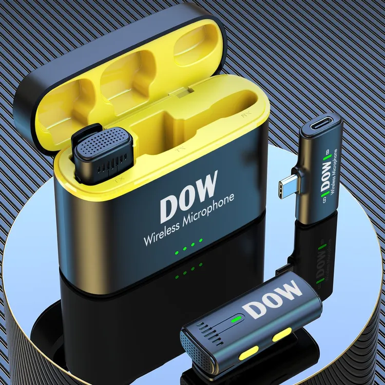 DOW领夹麦W21多维无线领夹麦麦克风夹领式口播收音麦视频直播话筒