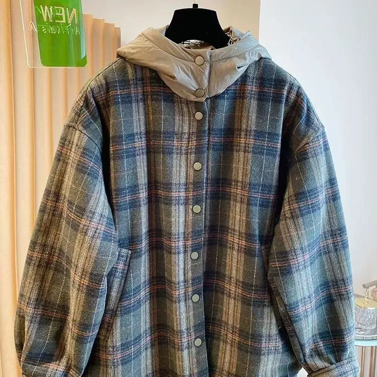 加肥加大码300斤长袖棉服秋冬季宽松加厚保暖连帽外套痞帅情侣装2