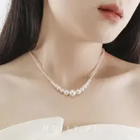 链子925银 微糖【月光恋曲】轻奢高级感渐变珠珠锁骨链M0065