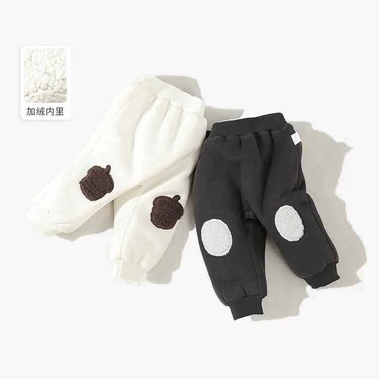 婴儿加绒加厚裤子大屁屁冬季男女宝宝保暖长裤儿童冬装外出大pp裤