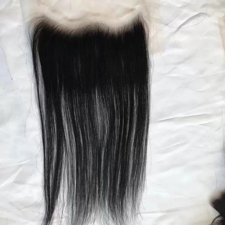 男女通用M型假发发际线前额蕾丝网纯手工刘海真人发隐形透气
