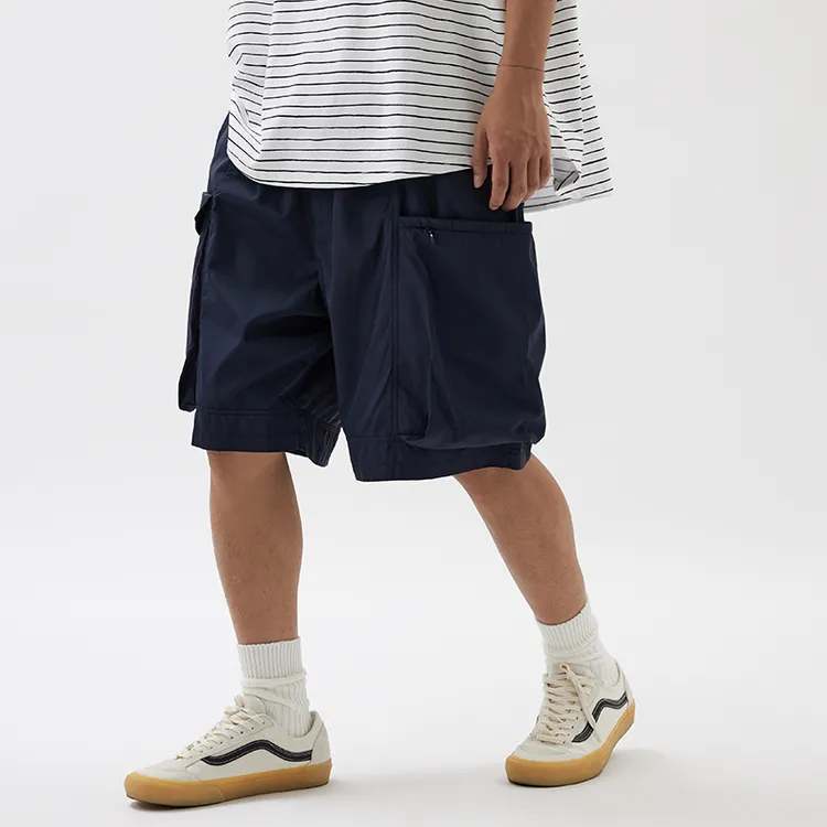 VANIDLES夏季宽松休闲防水机能工装速干短裤休闲五分裤沙滩裤男