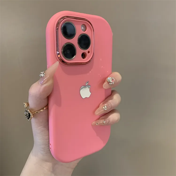 小胖墩适用苹果15promax手机壳iPhone16软14高级感13/12/11玫红色