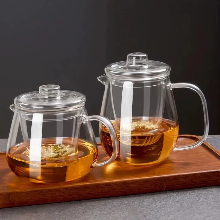 泡茶壶茶水分离单壶家用耐高温功夫小茶具玻璃红茶沏茶煮茶手抓壶