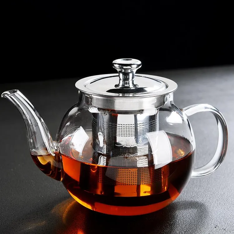 耐热玻璃茶具煮茶壶大号带过滤内胆茶水分离泡茶壶家用简约冲茶器