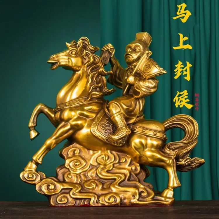 铜马上封侯摆件 传令马上封侯摆件