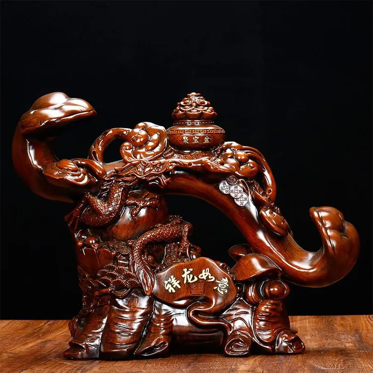 如意工艺品家居酒柜电视柜房间装饰品摆件乔迁礼物