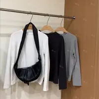 禾桉/HEAN  秋冬内搭简约实用宽松软糯长袖圆领打底多色T恤