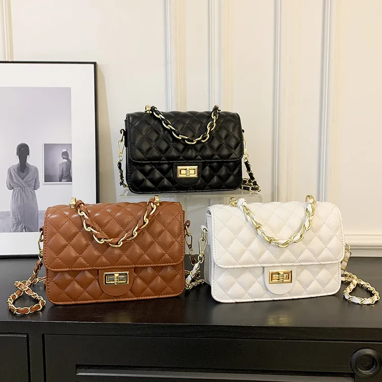 （长21高14）小香风菱格包小包包女2025新款百搭单肩斜跨包手提多层