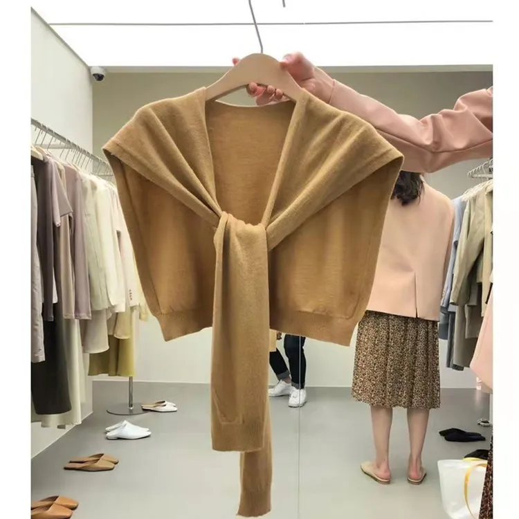 春秋针织披肩外搭女时尚洋气高档空调房搭肩夏季配裙子护颈薄款