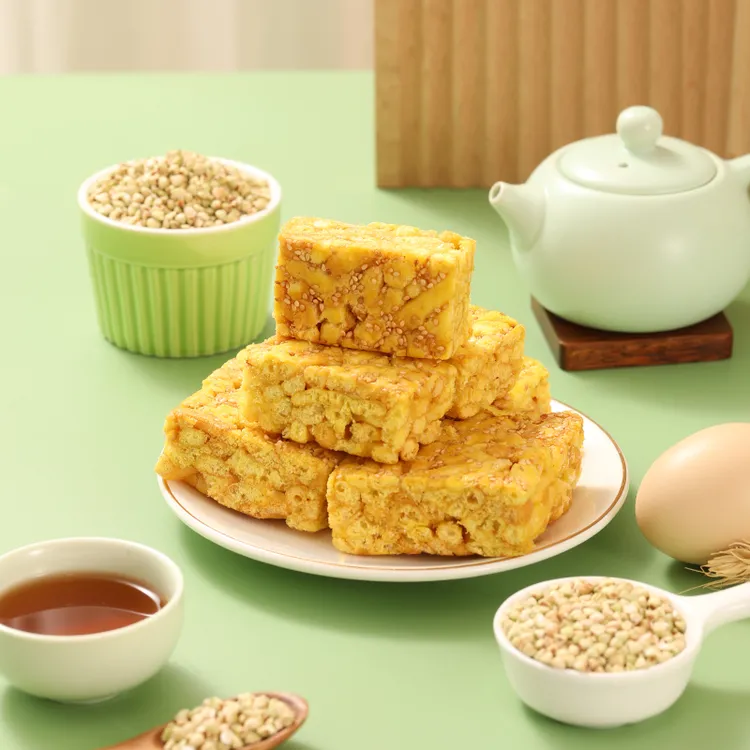 30袋一箱无蔗糖添加荞麦芝麻沙琪玛正宗营养早餐松软解馋网红零食