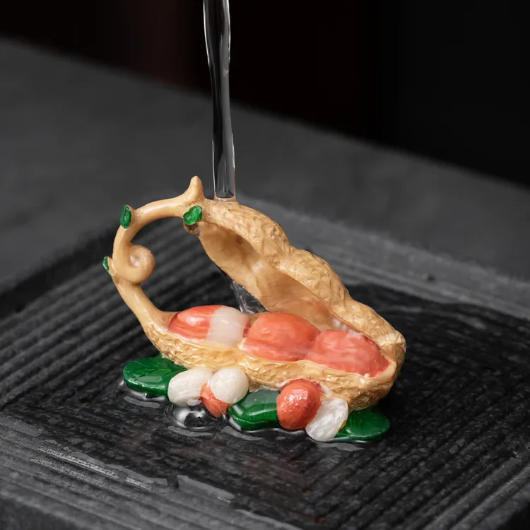 花生变色茶宠2025好事发生可养茶宠个性摆设家用把玩可爱中式