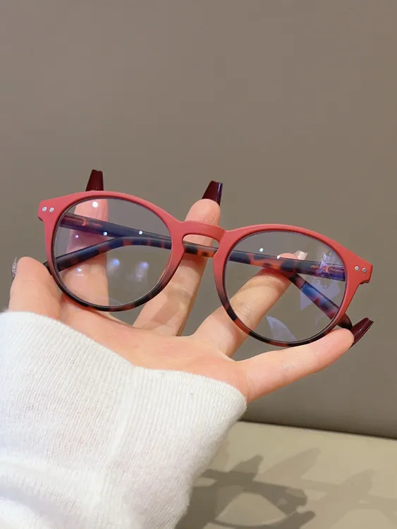 江南印象新款时尚老花镜女洋气圆框高清防蓝光老花眼镜男中老年