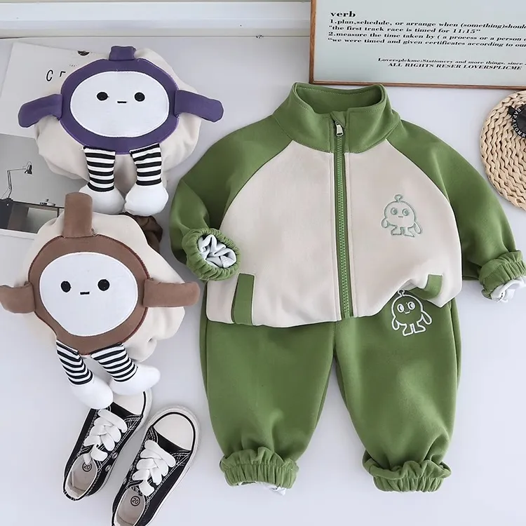 男童春秋套装2025童装新款中小童儿童宝宝春款休闲运动洋气两件套