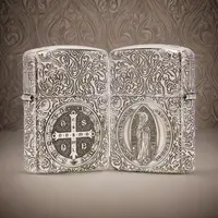 ZIPPO/之宝打火机S925银盔甲【康斯坦丁】正品煤油机DYJ1