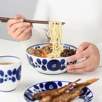 白山陶器Bloom手绘面碗盘精致欧式陶瓷餐具日本进口波佐见烧