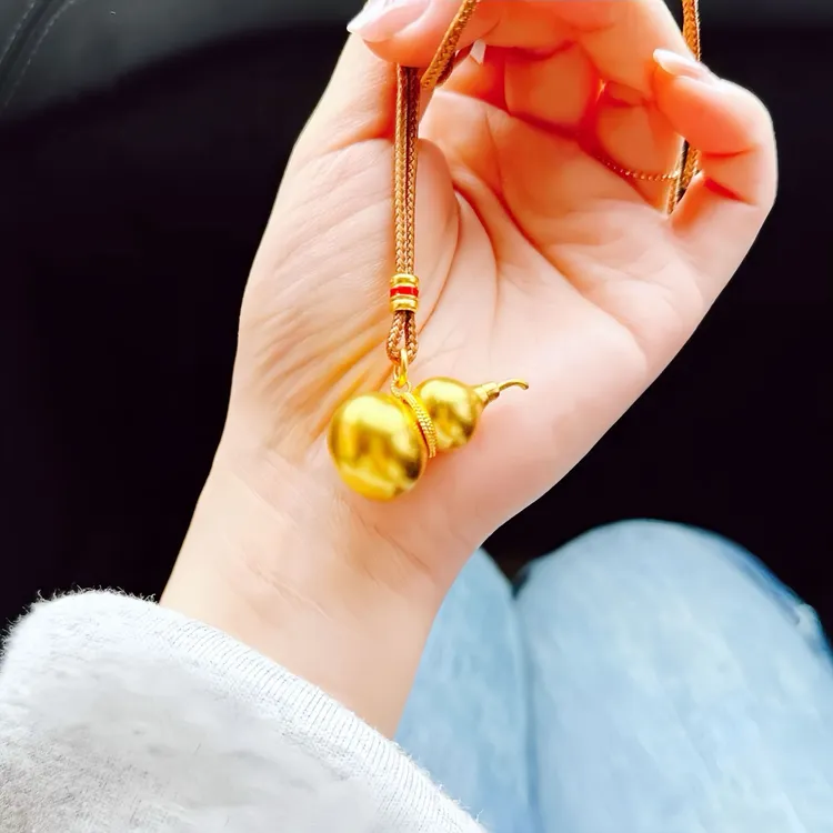 铜合金吊坠 20铜合金花丝葫芦吊坠新中式国潮风葫芦