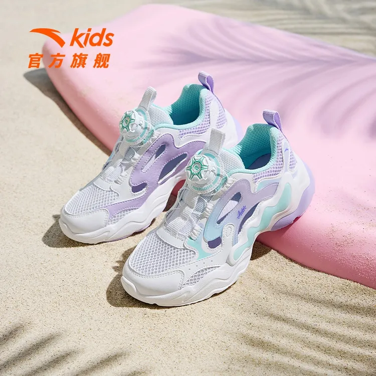 安踏儿童框子鞋2025夏季新款女大童舒适透气户外出行款