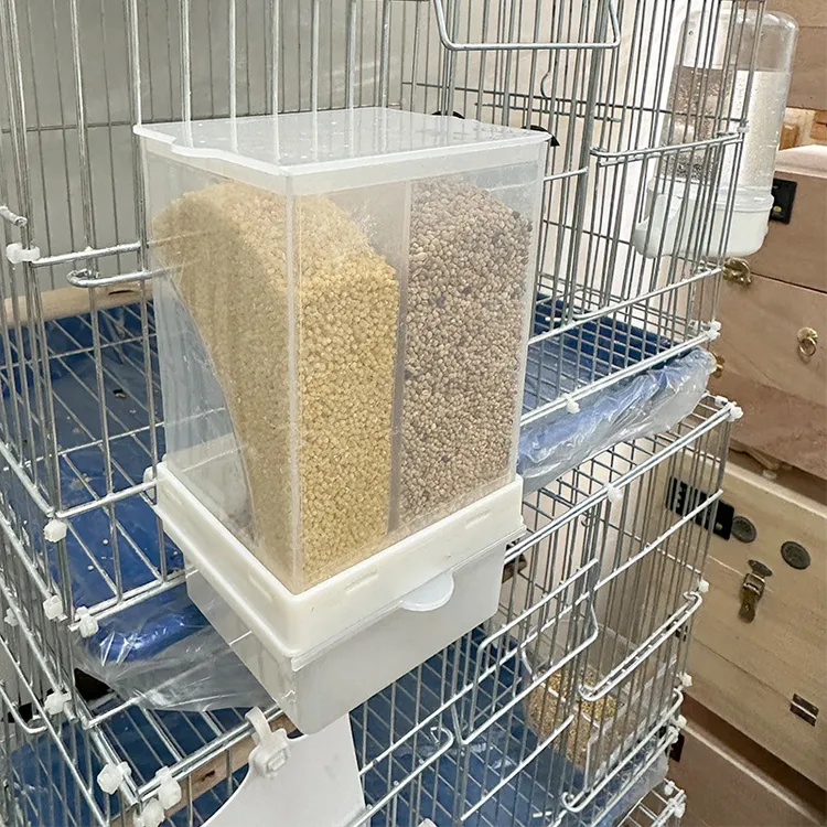 懒人文鸟鹦鹉全自动喂食器下料器小鸟的喂食器防撒防溅防漏食盒
