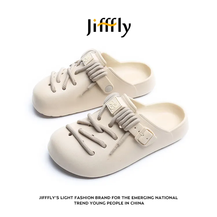 【毕选好物】Jifffly博肯洞洞鞋百搭包头半拖女鞋休闲凉拖鞋情侣款