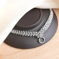 【福公子-晓晴一周年】18K金镶嵌钻石麦穗项链-262-多样性-一件发货