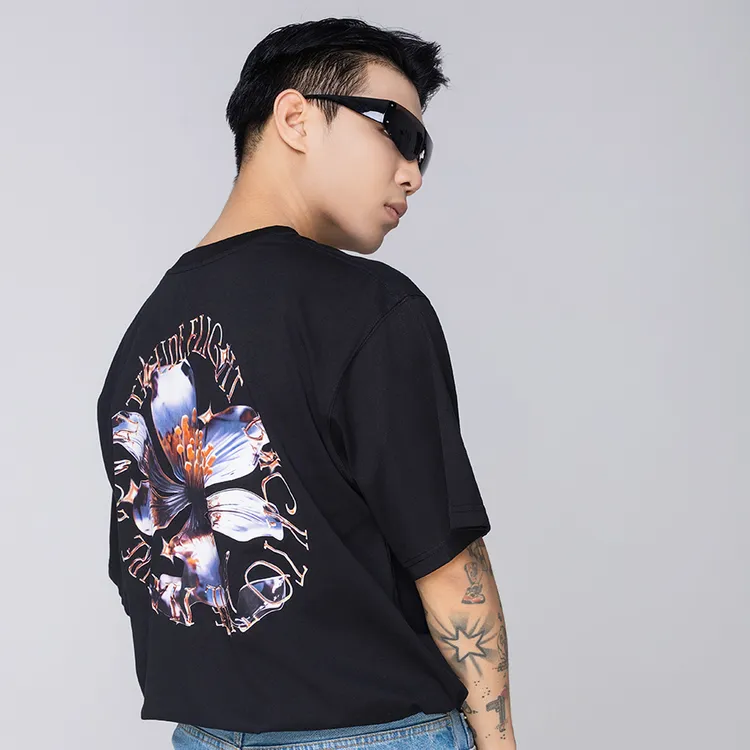 LAF 低空飞行 城市限定系列 紫荆花 潮流街头纯棉T恤