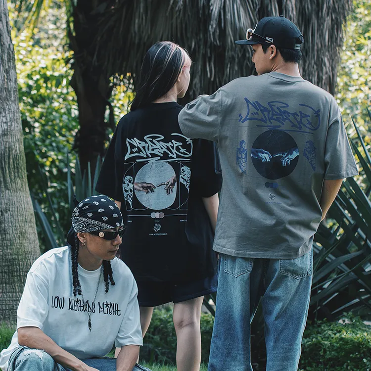 LAF低空飞行致敬艺术家米开朗基罗 《创世纪》世界名画系列重磅T恤