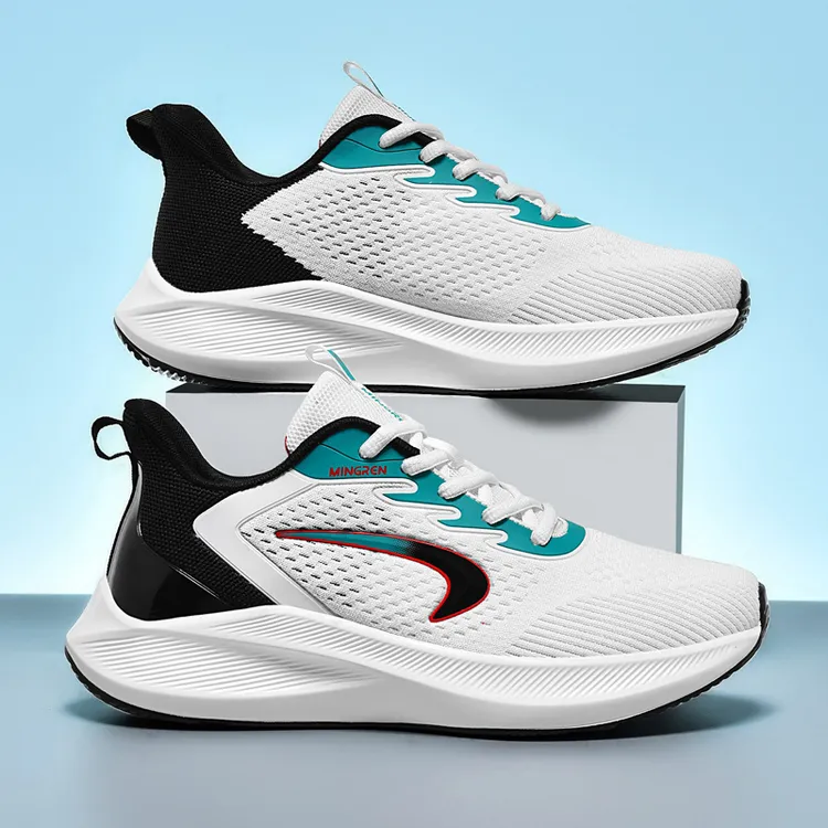 休闲鞋透气网鞋跑步鞋跑鞋休闲跑步鞋男士百搭夏季软底潮流潮鞋