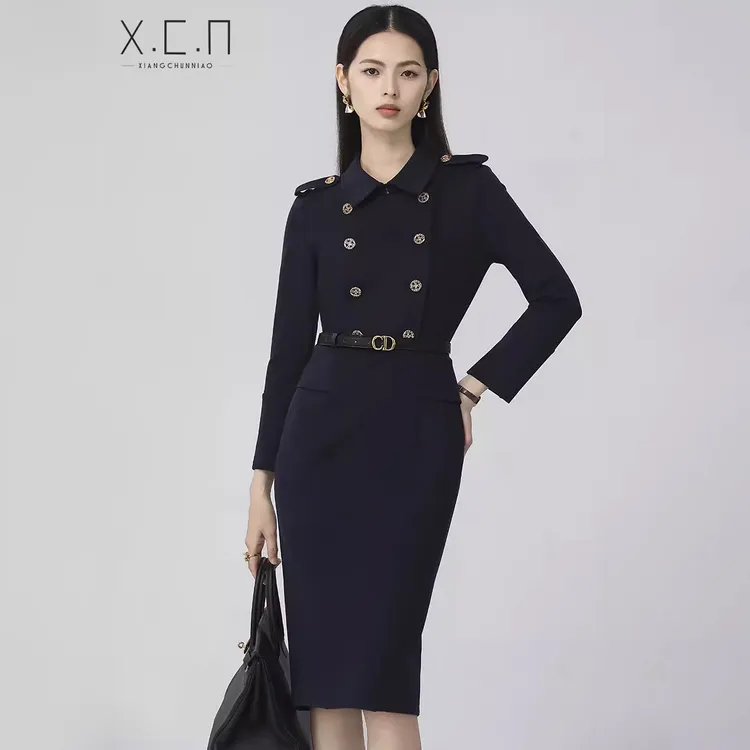 X.C.N【律政佳人】高级感职业冬日通勤女装冬季新款收腰显瘦-XCN967