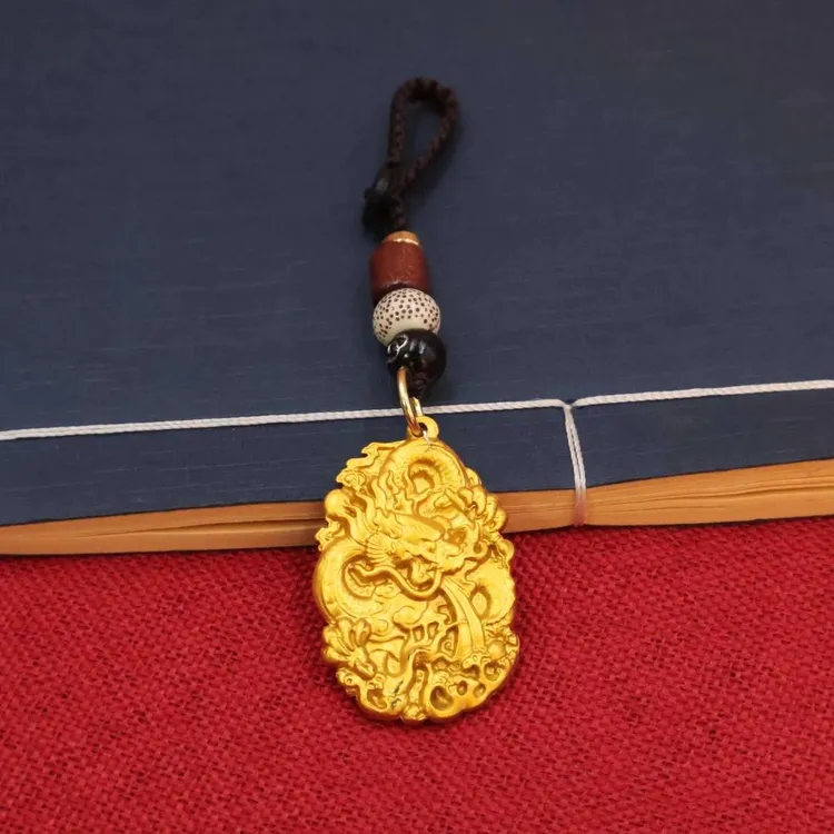2026年马年双面双龙吊牌钥匙扣挂件汽车钥匙扣挂件随身携带小挂件