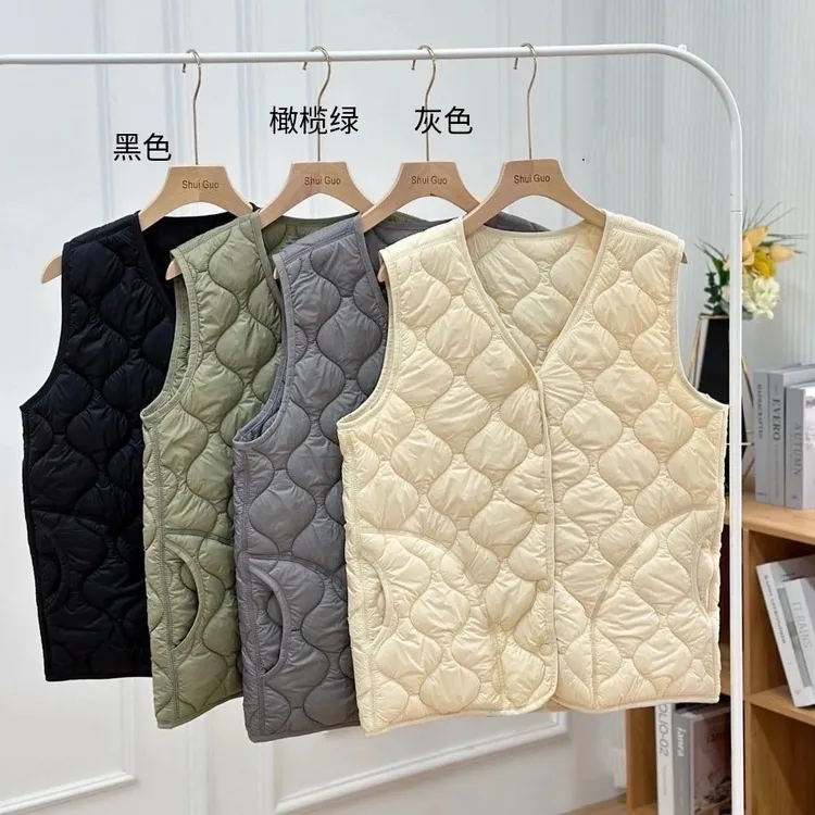 羊毛保暖防风马甲大码男女情侣轻薄防水马甲修身无袖保暖背心马夹