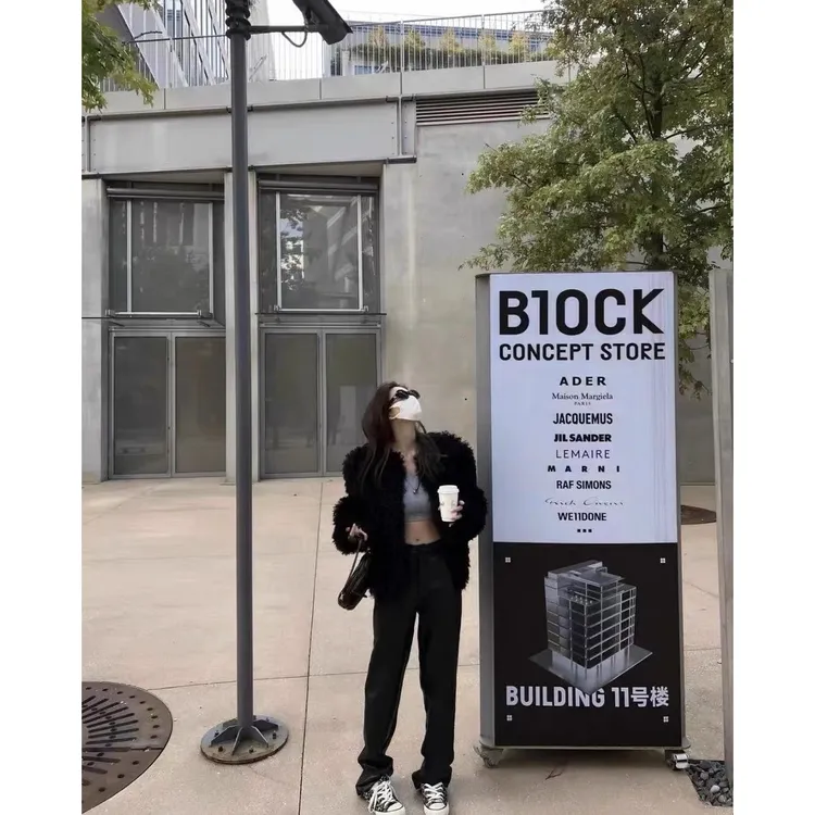 ZHEN ZHEN皮裤直筒加长时尚休闲显瘦显腿长裤子