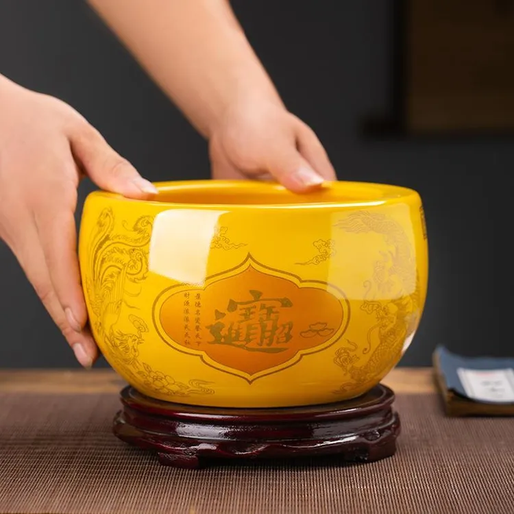 聚宝盆摆件招财聚财家用装饰品景德镇陶瓷乔迁开业进宝旺财送礼品