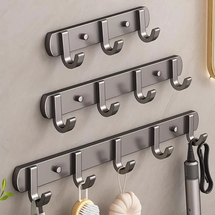 挂钩免打孔强力粘胶墙壁壁挂卫生间衣服毛巾衣架墙上浴室厨房门后