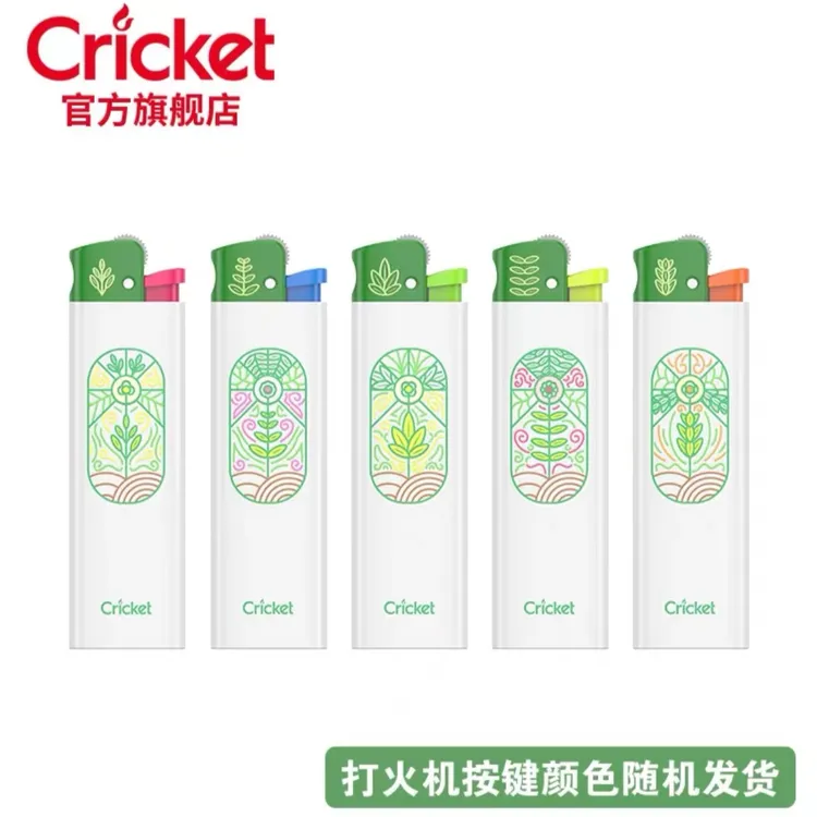 Cricket草蜢原装进口火石砂轮搓轮一次性打火机创意定制印字批发