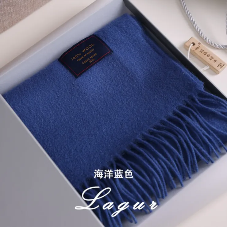 纯色回归！18色高阶羊毛围巾围脖秋冬180*30cm双11好物